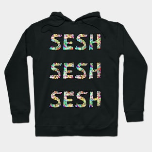 Sesh sesh sesh colour bomb festival design Hoodie